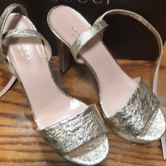 Gucci shoe Gold color size 39 - Picture 5 of 5